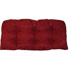 Floral Scroll Indoor Wicker Settee Cushion