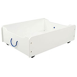 Train Trundle Blue Rope Handle Kid's Storage