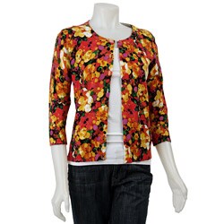 Grace Elements Women's 'Printemps' Printed Cardigan