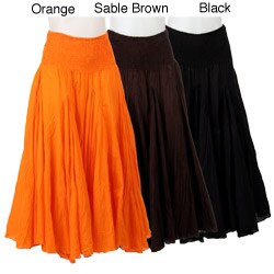 Grace Elements Women's Solid Maxi Broomstick Skirt