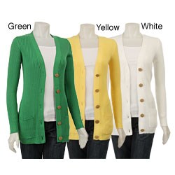 Shu Shu Women's Long-sleeve Knit Cardigan