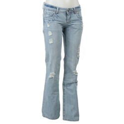 Celebrity Pink Junior's Distressed Denim Flared Jeans
