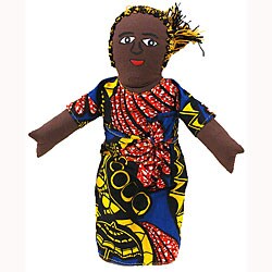 Togo Baby-on-Back Princess Stuffed Doll (Ghana)