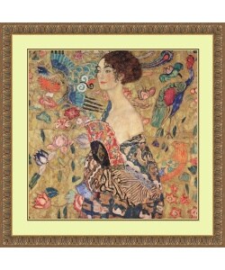 Gustav Klimt 'Donna con Ventaglio (Woman with Fan)' Art Print