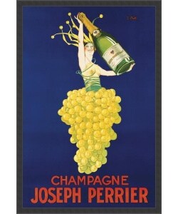 'Champagne Perrier' Framed Textured Art