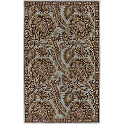 Hand-tufted Riyadh New Zealand Wool Runner (2'6 x 8') with Free Rug Pad