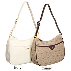 Etienne Aigner Women's Classic Logo Canvas Hobo