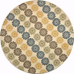 Martha Stewart Solar Garden Crocus Rug (4' Round)