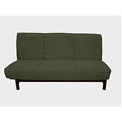 Armless Dark Moss Futon/ Sofa Bed