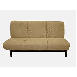 Armless Mocha Futon/ Sofa Bed