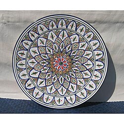Tabarka Design Large Round Platter (Tunisia)