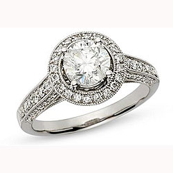 14k White Gold 1 1/2ct TDW Diamond Engagement Ring (G-H, SI2)