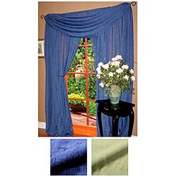 Crushed Voile Window Scarf (52 in. x 144 in.)