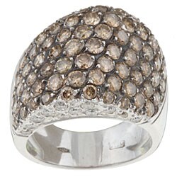 18k Gold 4 1/5ct TDW Cognac Diamond Estate Ring (J, SI2) (Size 7.5)