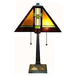 Tiffany-style Mission Table Lamp