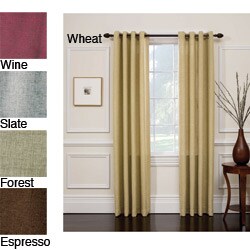 Hopsack Grommet Top Curtain Panel Pair