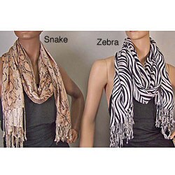 Symphony Designs Women's Faux Pashmina Scarf/ Shawl (Set of 2)