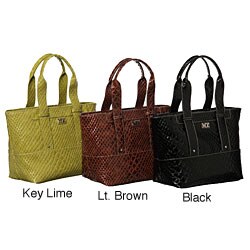 Maxx Shiny Croc Embossed Tote
