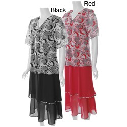 Adi Designs Plus Size Just U Collection Women's 2-piece Skirt Set