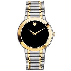 Movado Stiri Men's Two-tone Black Face Watch