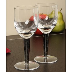 Denby Jet White Wine Glasses (Set of 2)