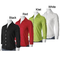 MG Originals Women's 3/4-sleeve Woven Blouse