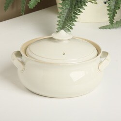 Denby 'Linen' Covered Vegetable Dish
