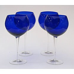 Cobalt 28-ounce Glasses (Set of 4)