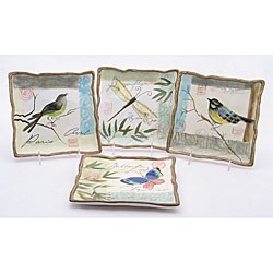 Certified International Nature's Garden Plates (Set of 4)