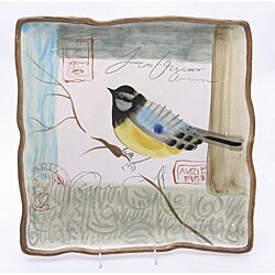 Certified International Nature's Garden Square Platter