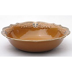 Certified International Regency Gold 13-inch Pasta Bowl