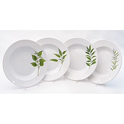 Culinary Herbs Pasta Bowls (Set of 4)