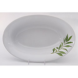 Culinary Herbs Oval Deep Bowl