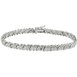 Sterling Silver Diamond Bracelet