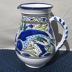 Aqua Fish Large Pitcher (Tunisia)