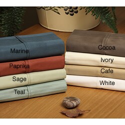 Imperial 440 Thread Count Stripe 6-piece Cotton Sheet Set