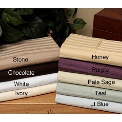 Majestic 400 Thread Count Woven Stripe 6-piece Cotton Sheet Set