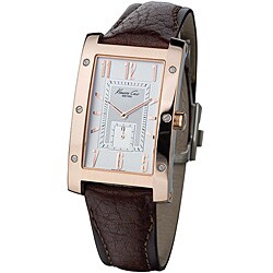 Kenneth Cole Men's Brown Leather Strap Watch