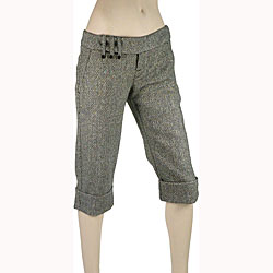 Wool Shorts - Fornarina Women's Wool Blend 3/4-length Shorts
