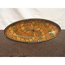Extra Large 21-inch Honey Design Oval Platter (Tunisia)