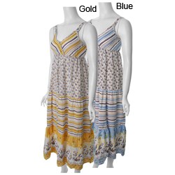 Beautiful Women's Panel Print Maxi Sundress