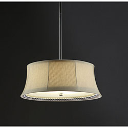 Cream Bell Shade 18-inch Chandelier