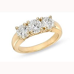 14k Yellow Gold 2ct TDW Diamond Engagement Ring (H-I, I1) (Size 9)