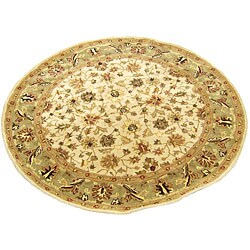 Indian Rust Wool Rug (6' Round)