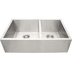 Ticor Undermount Stainless Steel 16-gauge Apron Farm Kitchen Sink