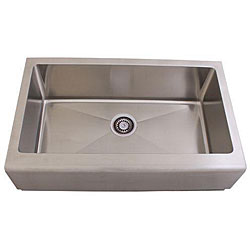 Ticor Undermount Stainless Steel 16-gauge Apron Farm Kitchen Sink