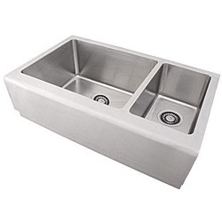 Ticor Undermount Stainless Steel 16-gauge Apron Farm Kitchen Sink