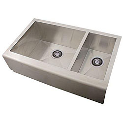 Ticor Undermount Stainless Steel 16-gauge Apron Farm Kitchen Sink