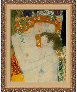 Gustav Klimt 'Mother and Child' Framed Art Print
