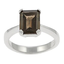 Sterling Silver Smokey Quartz Ring